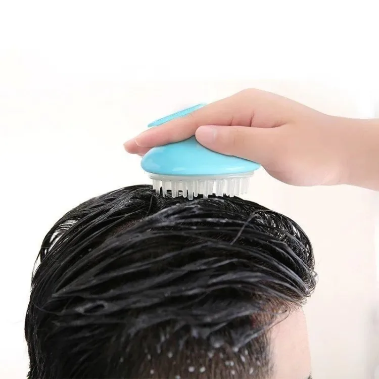 Buy 1 pcs Silicone Head Body Massager Shampoo Scalp Massage Brush Hair Washing Comb Body Shower Brush Bath Spa Slimming Massage Brush at Best Price In Bangladesh