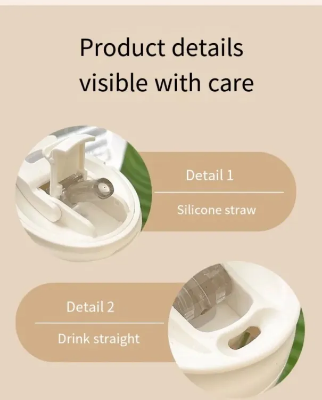 Buy 1pc, Glass Water Bottle With Straw, 500ml/17oz Transparent Water Cups, Portable Drinking Cups, Travel Drinkware, Birthday Gifts at Best Price In Bangladesh