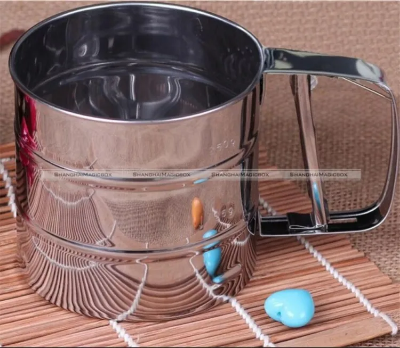 Buy Stainless Steel Mesh Flour Sifter Mechanical Bakeware Icing Sugar Shaker Cup Bakeware High Quality Pastry Tools at Best Price In Bangladesh