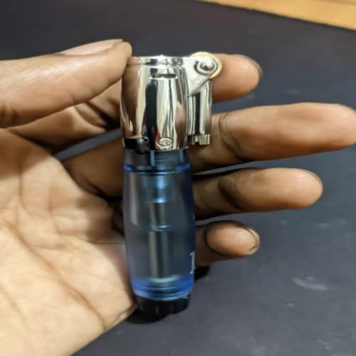 Buy Aomai AM-363 Creative Floating Flame Gas Lighter Ghost Fire Unusual Lighter Refillable Butane Nylon Visible Transom Lighter at Best Price In Bangladesh