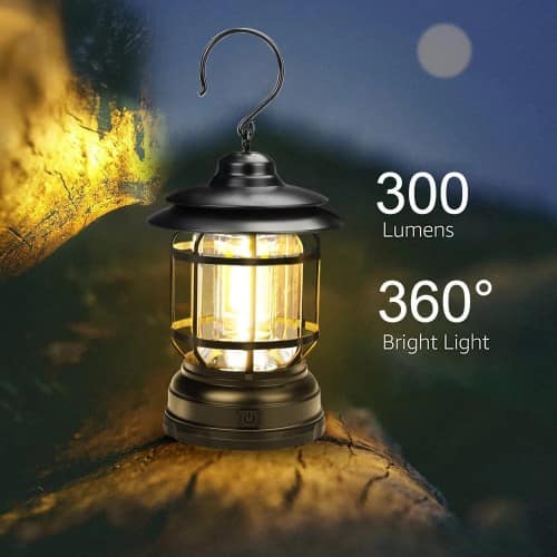 Buy Retro Camping Lamp Lantern Lamp Outdoor Emergency Hanging Light Portable USB Rechargeable LED Camping Lantern Tent Lighting at Best Price In Bangladesh