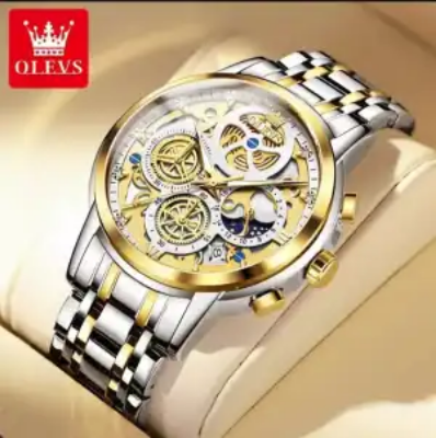 Picture of OLE-VS 9947 New Luxury Fashion Stainless Steel Imported Waterproof Chronograph Active Wrist-Watch For Men