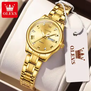 Picture of Olevs Luxury Stylish & Fashionable Tone Stainless Steel Analog Wrist Watch For Women