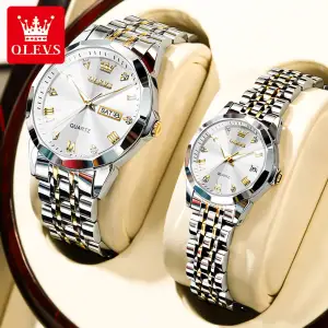 Picture of OLE-VS Luxury 9931 Trendy Korean Style Luminous Calendar with Individual Gift Box Couple Watch