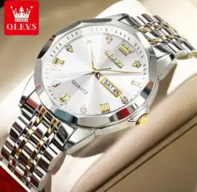 Picture of Olevs 9931 Luxury Fashion Stainless Steel Unique Design Diamond Cutting Glass Wrist-Watch