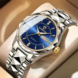 Picture of 2023 New Collection POSHI Sale New Top Waterproof Watch Men Business Japan Quartz Dual Calendar Premium Quality Stainless Steel Luxury Golden Watches For Men