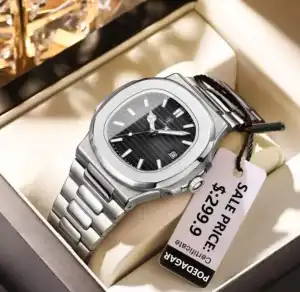 Picture of POEDAGAR Luxury Watch Business Waterproof Male Clock Luminous Date Stainless Steel Square Quartz Men Watch