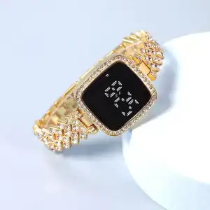 Picture of Stylish Led Touch Fashionable Diamond Card Stone New Women Watch