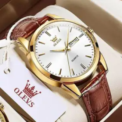 Picture of Olevs 6898 Top Brand Quartz Men Leather Strap Fashion Watch Date Watch Watch For Men (315808922) - 315808922