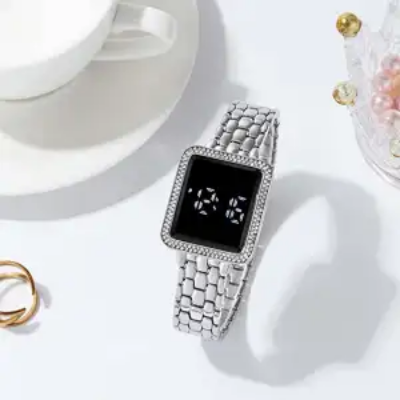 Picture of Luxury Stylish Touch Screen Diamond Watch For Girls