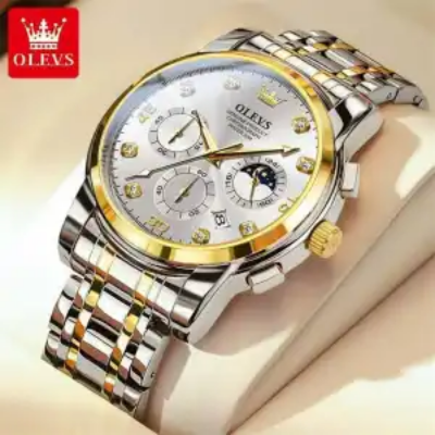 Picture of Olevs European And American Fashionable Stailnless Steel Men's Quartz Watch For Men