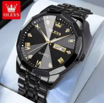 Picture of Olevs 9931 Luxury Fashion Stainless Steel Unique Design Diamond Cutting Glass Wrist-Watche