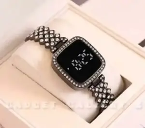 Picture of Stylish Led Touch Fashionable Diamond Card Stone New Women Watch