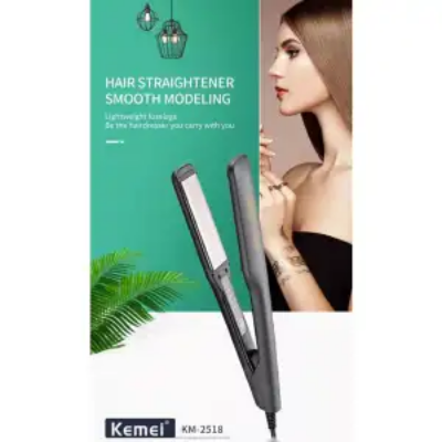 Picture of Kemei Flat Iron Professional Performance Hair Styler Ceramic Hair Straightener Temperature Control Km-2518