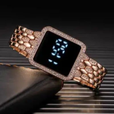 Picture of Luxury Stylish Touch Screen Diamond Watch For Women