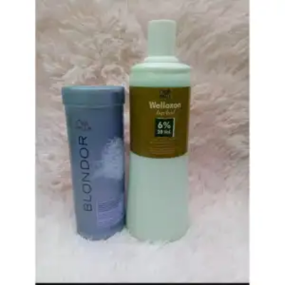 Picture of Welloxon Harbal 6% 20 Vol & Wella Hair Powder Bleach Set