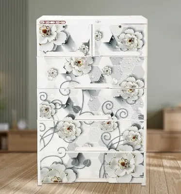 Buy RFL Wardrobe Double 5D KD Elite HD - White Pearl at Best Price In Bangladesh