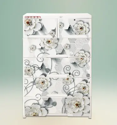 Buy RFL Wardrobe Double 5D KD Elite HD - White Pearl at Best Price In Bangladesh