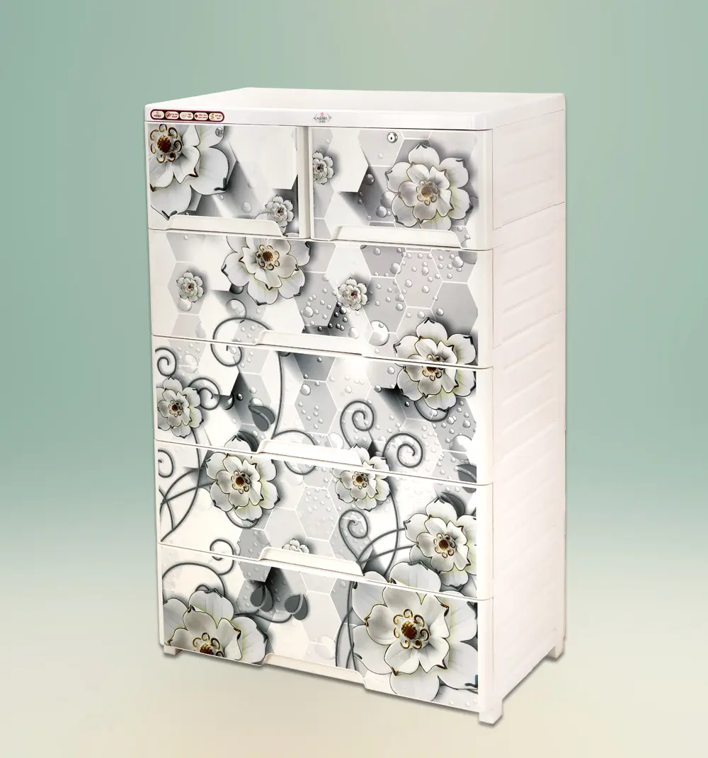 Buy RFL Wardrobe Double 5D KD Elite HD - White Pearl at Best Price In Bangladesh