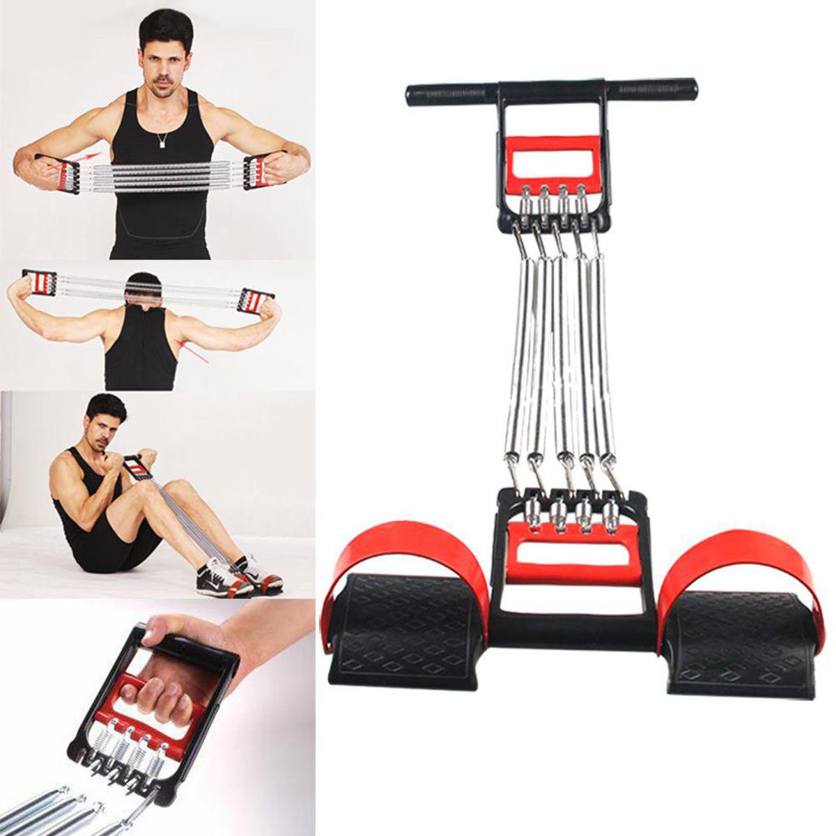 Picture of Spring Chest Developer Machine Chest Expander Grip/Arm Strength Home Gym Muscle Training Sports Elastic Bands For Fitness