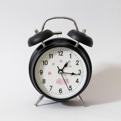 Picture of Twin Bell White Color Vintage Alarm Clock