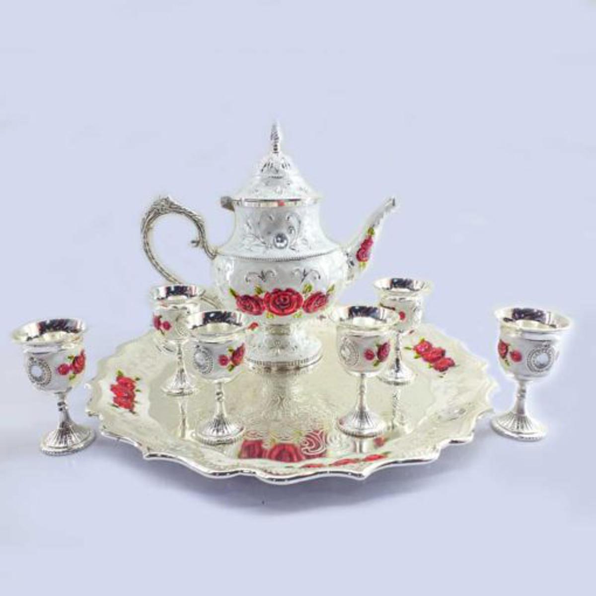 Picture of Arabian Style Surai Set Metal Body Mina Work Design