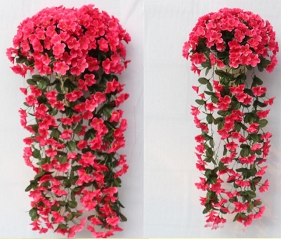 Picture of Cocoapps Store-1 Bunches of Artifical Violet Bracketplant Hanging Garland Vine Flower Traling