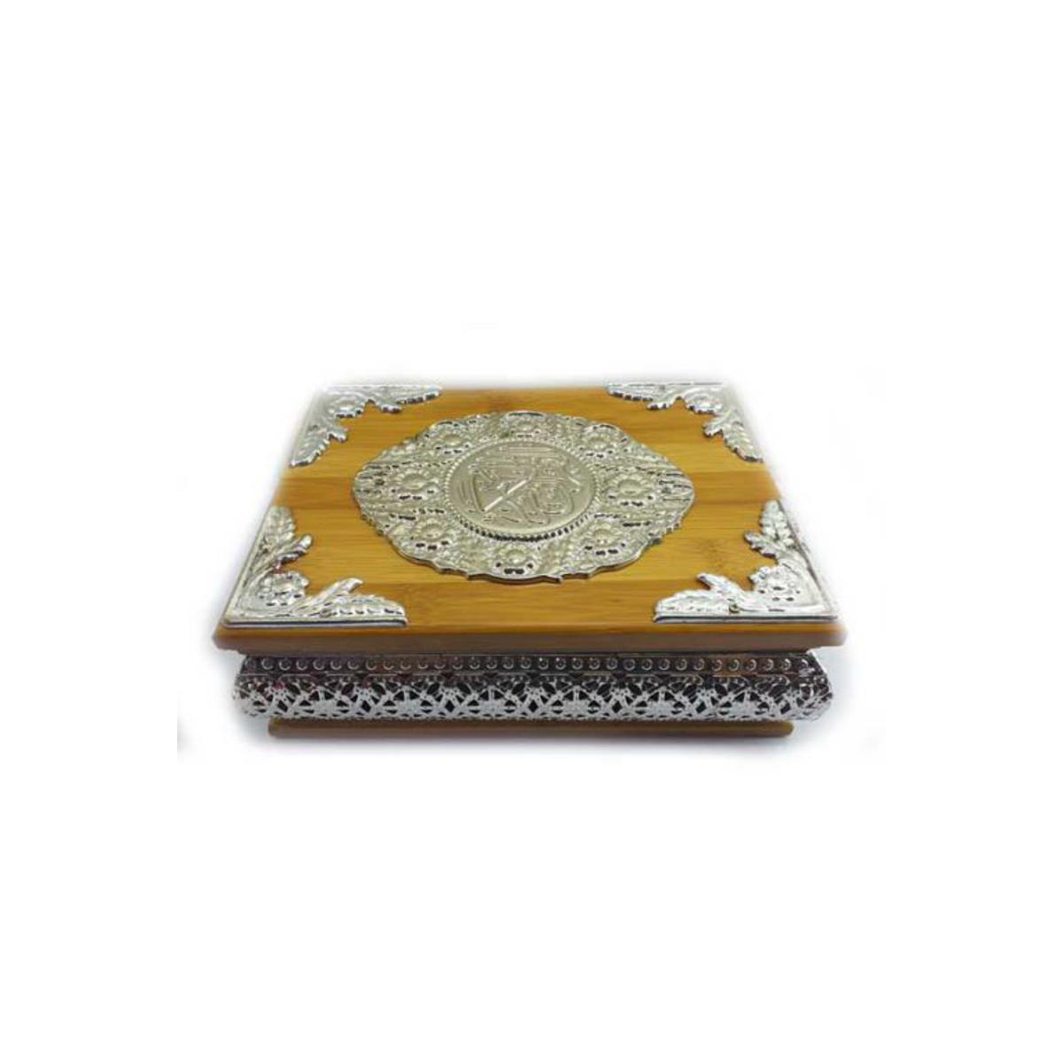 Picture of Quran Holder Wooden Holder With Metal Crafting