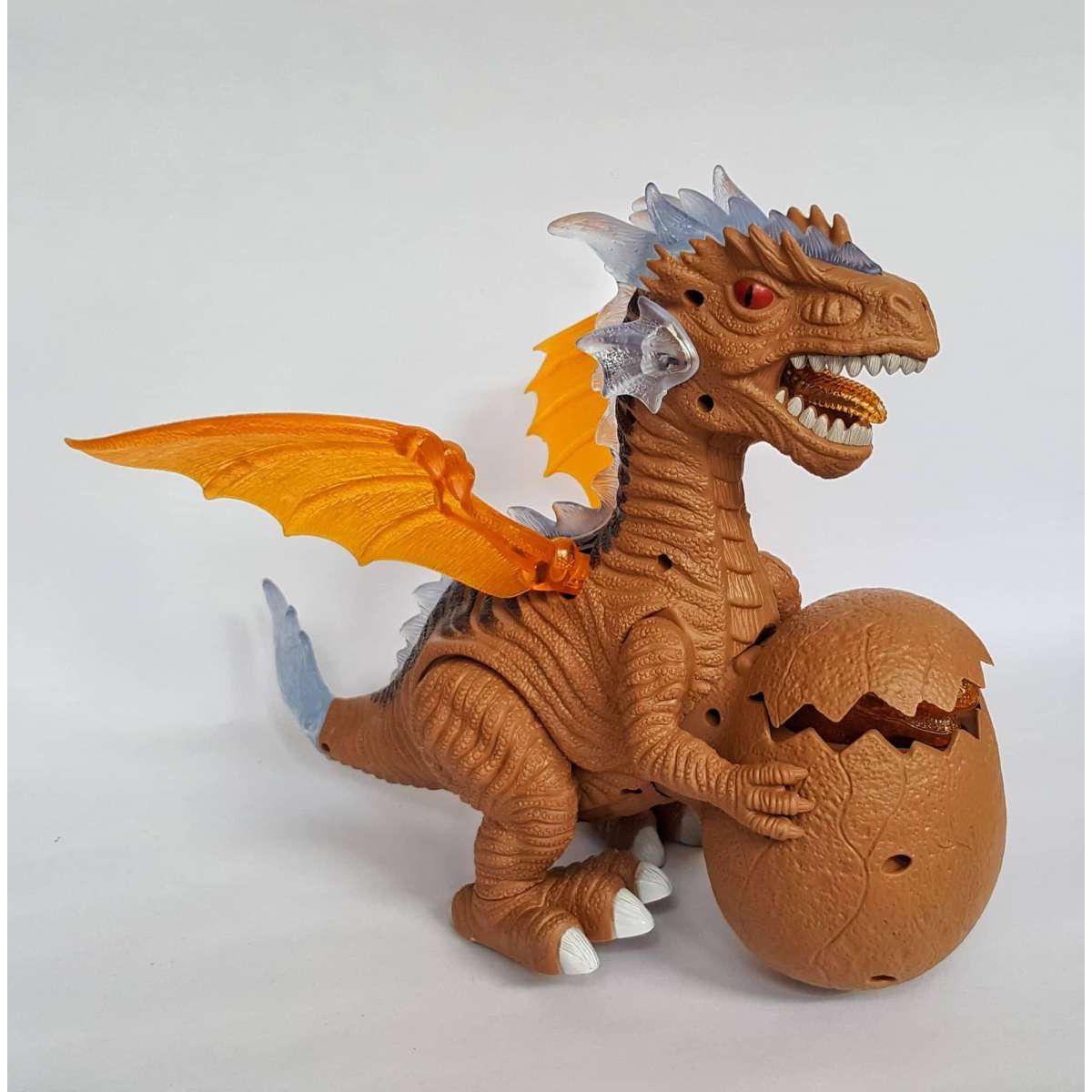Picture of Dinosaur Toys Glow Model Dinosaur Short Automatic Electric Robot With Sound Light Balance Gift Simulation Dinosaur Toy For The children