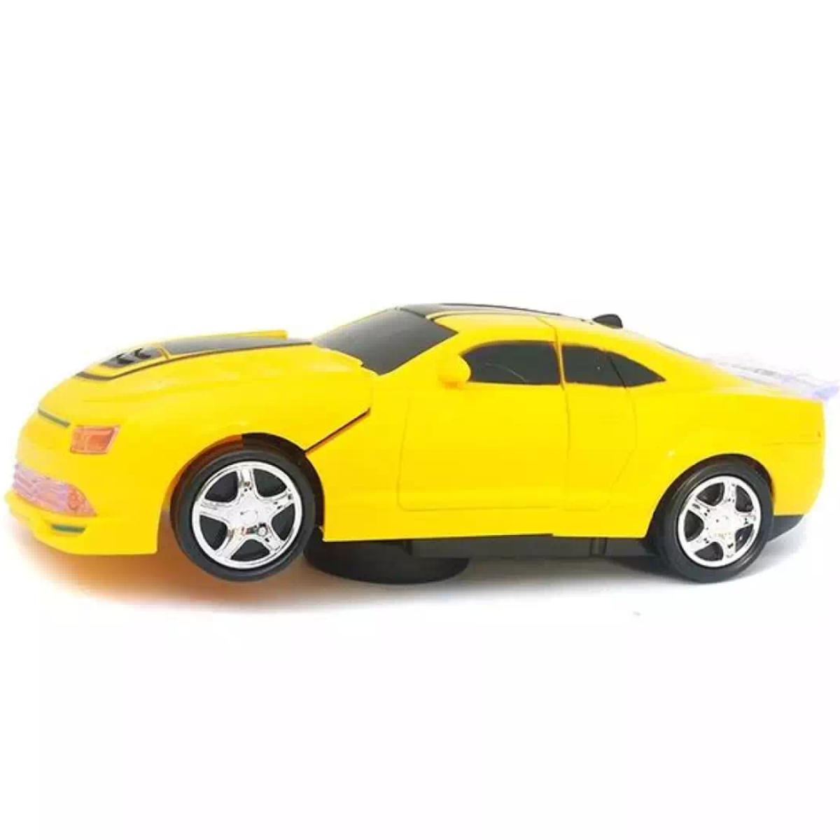 Picture of Transformer Robot Car For Kids Battery Operated yellow