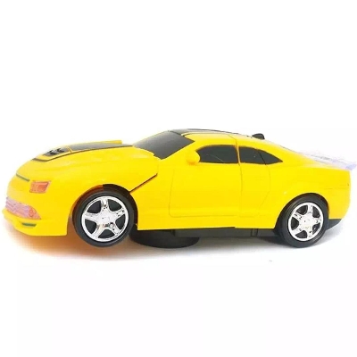 Picture of Transformer Robot Car For Kids Battery Operated yellow