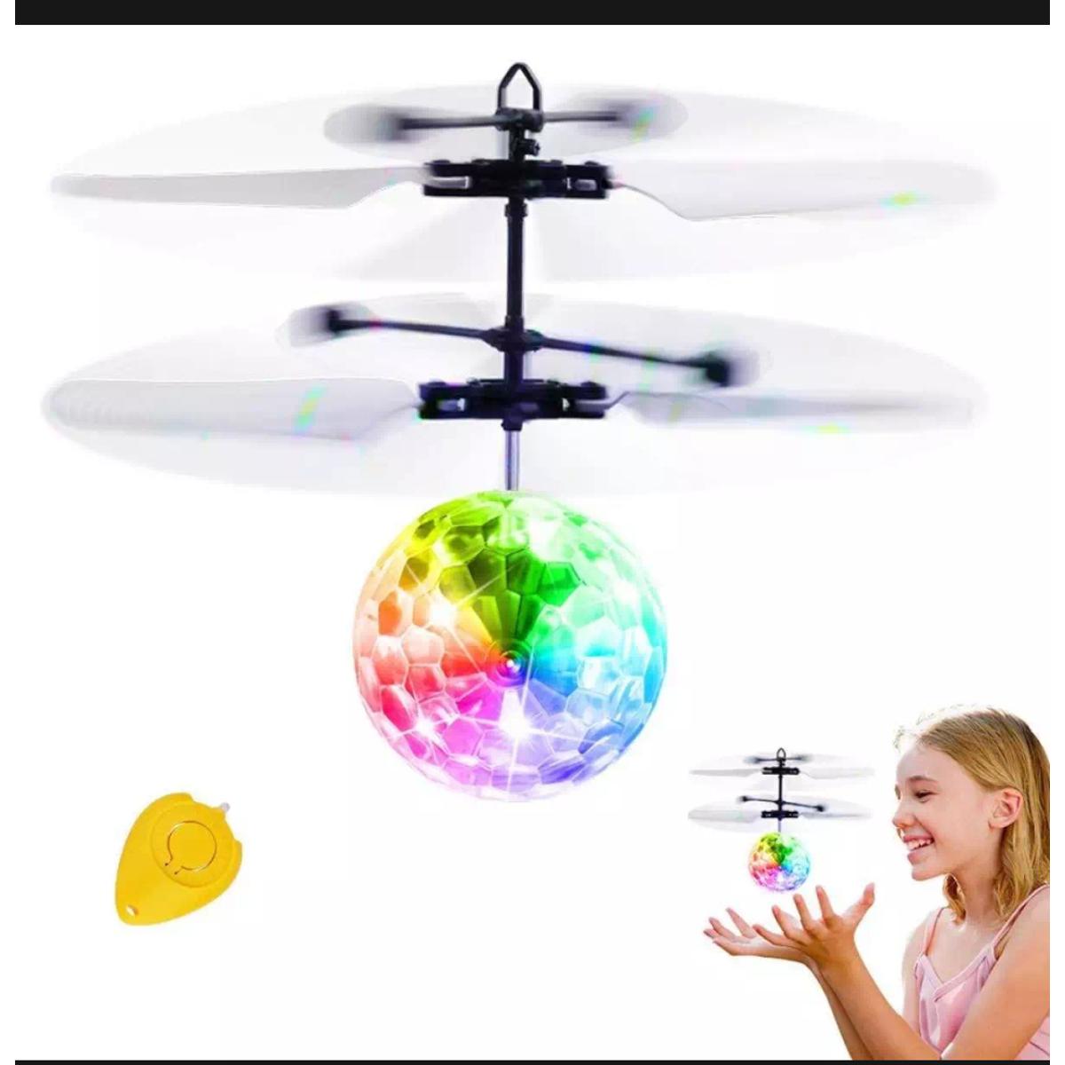 Picture of Magic Hand Sensored rechargeable Helicopter LED Flying Ball With Light & Music