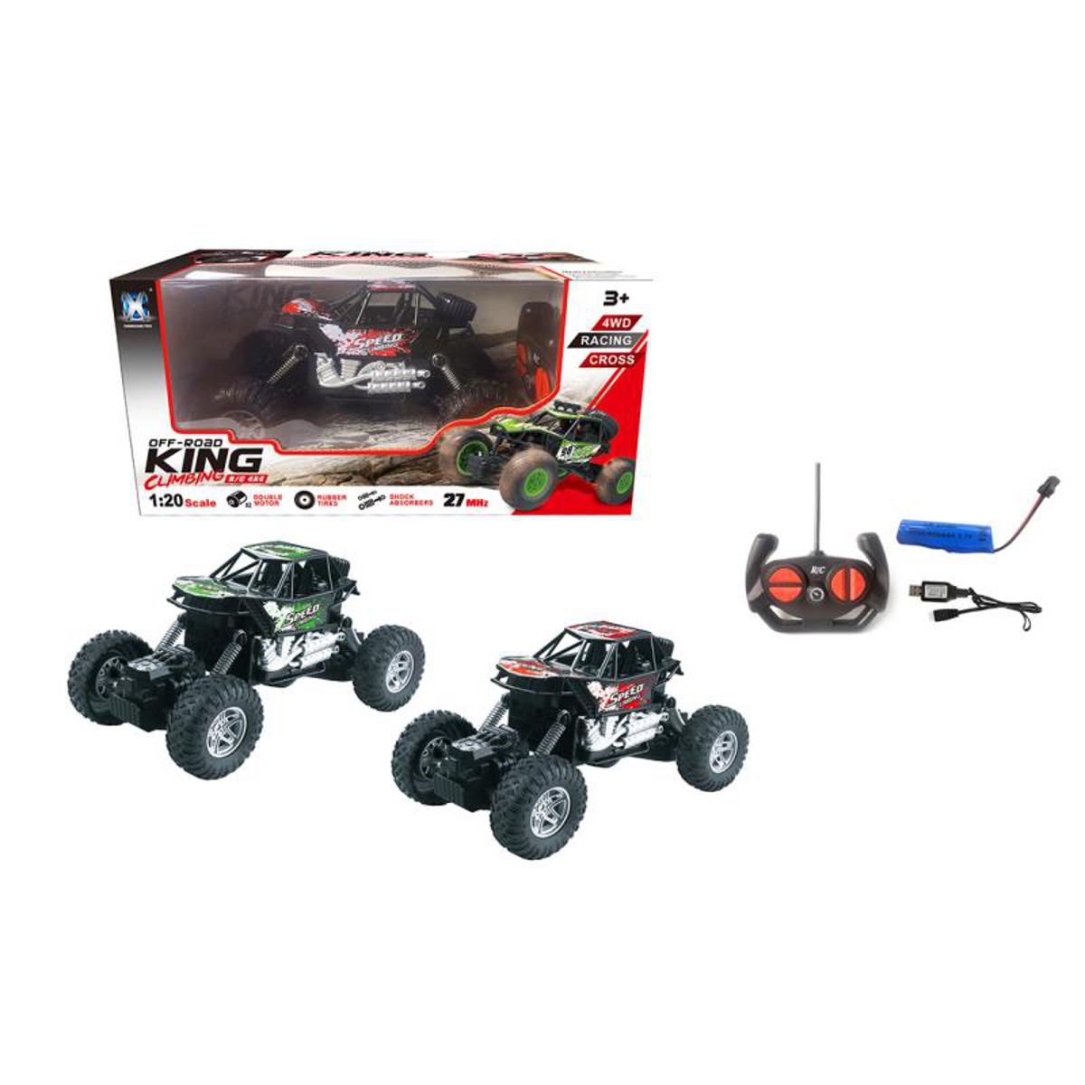 Picture of King Climbing Off Road Race 4WD Rally Remote Control Car 1/20 Scale Toys Set For Kids