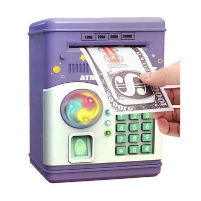 Picture of Kids Piggy Bank Safe Intelligent Savings Tank with Fingerprint