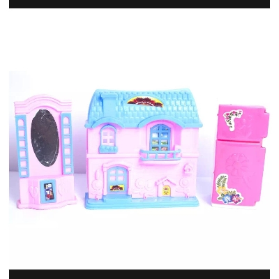 Picture of Plastic Baby Toy House Set - Pink