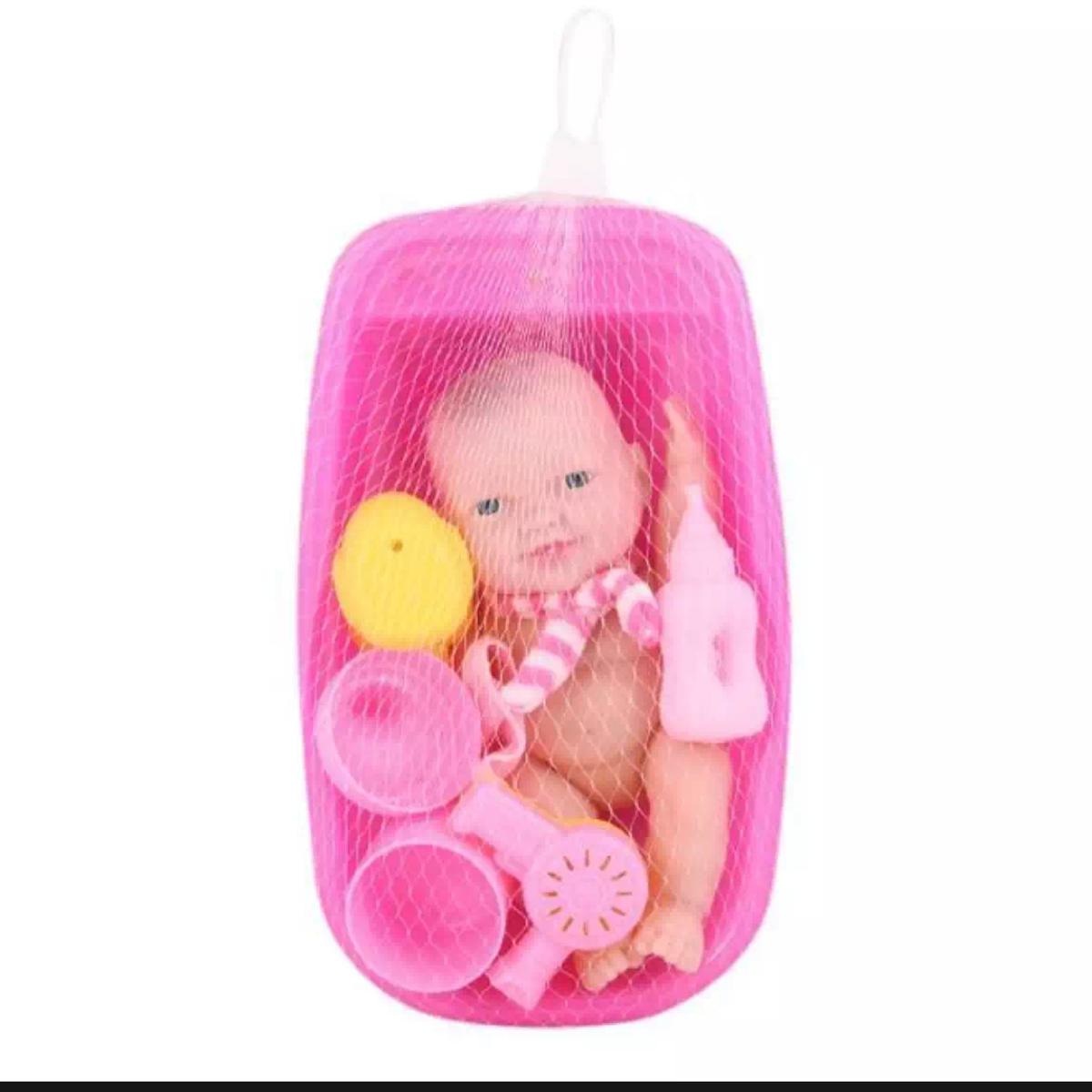 Picture of Toy Doll But Tub Set- Pink