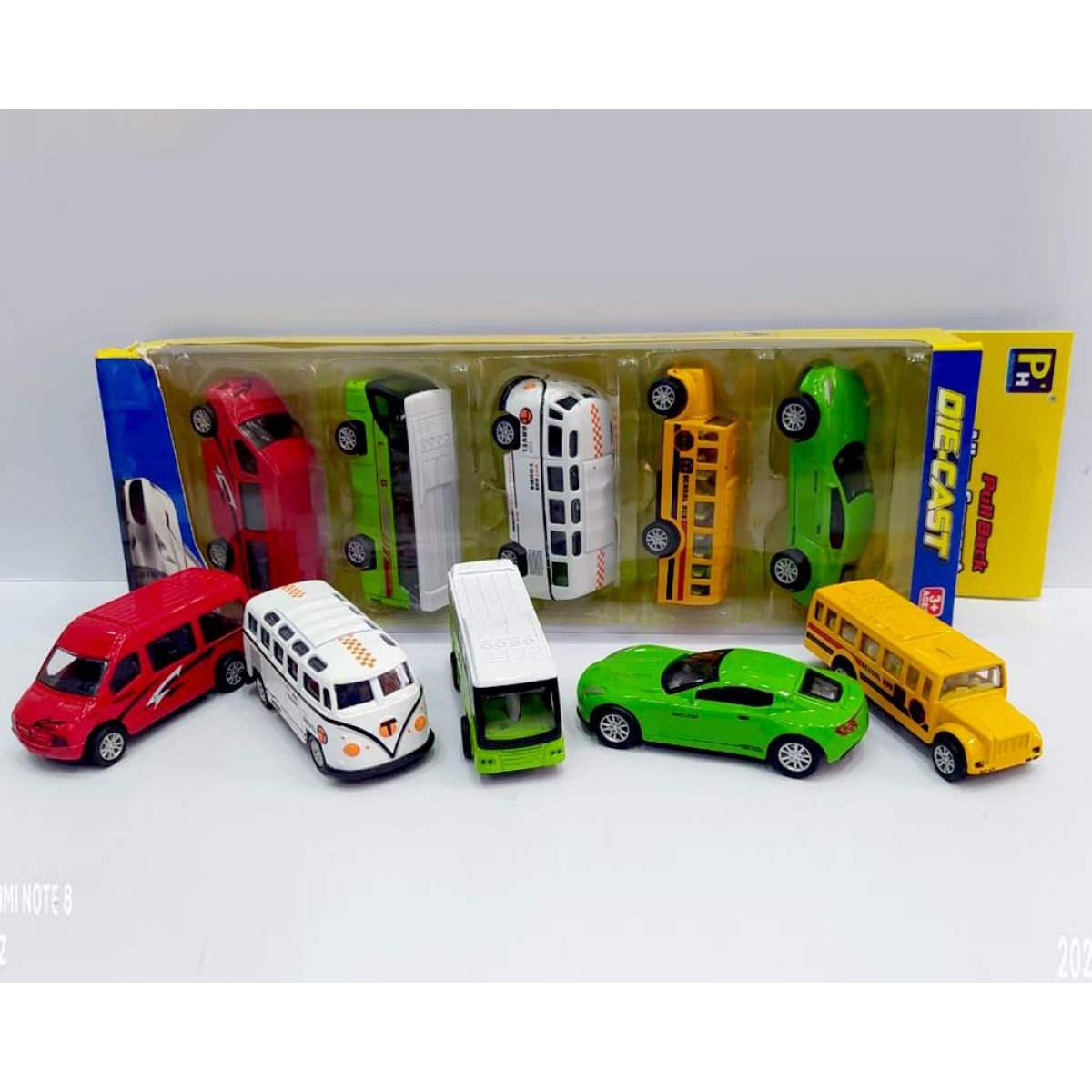 Picture of Metal care, die cast pull back car/jeep 5 pcs set vehicles set b-17