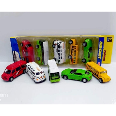 Picture of Metal care, die cast pull back car/jeep 5 pcs set vehicles set b-17