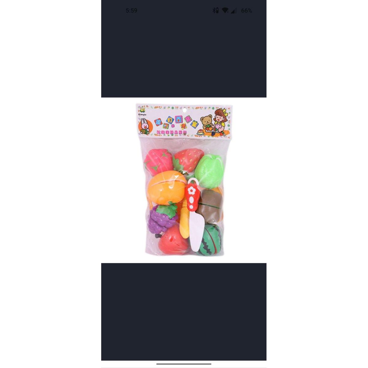 Picture of Kitchen Food Fruit Vegetable Cutting Toys Educational Toy Safety Children Kitchen Toys Sets Fruit Cutter