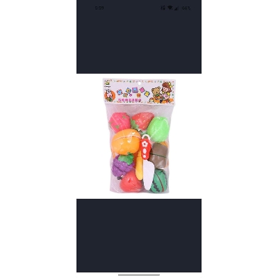 Picture of Kitchen Food Fruit Vegetable Cutting Toys Educational Toy Safety Children Kitchen Toys Sets Fruit Cutter