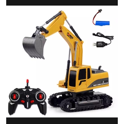 Picture of New Remote Control Engineering Vehicle Rechargeable RC Excavator King Of Truck Toys For Kid's