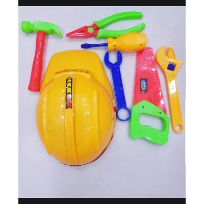 Picture of Baby Toys - Mechanic Set with Helmet. - Multi color - Materials Plastic