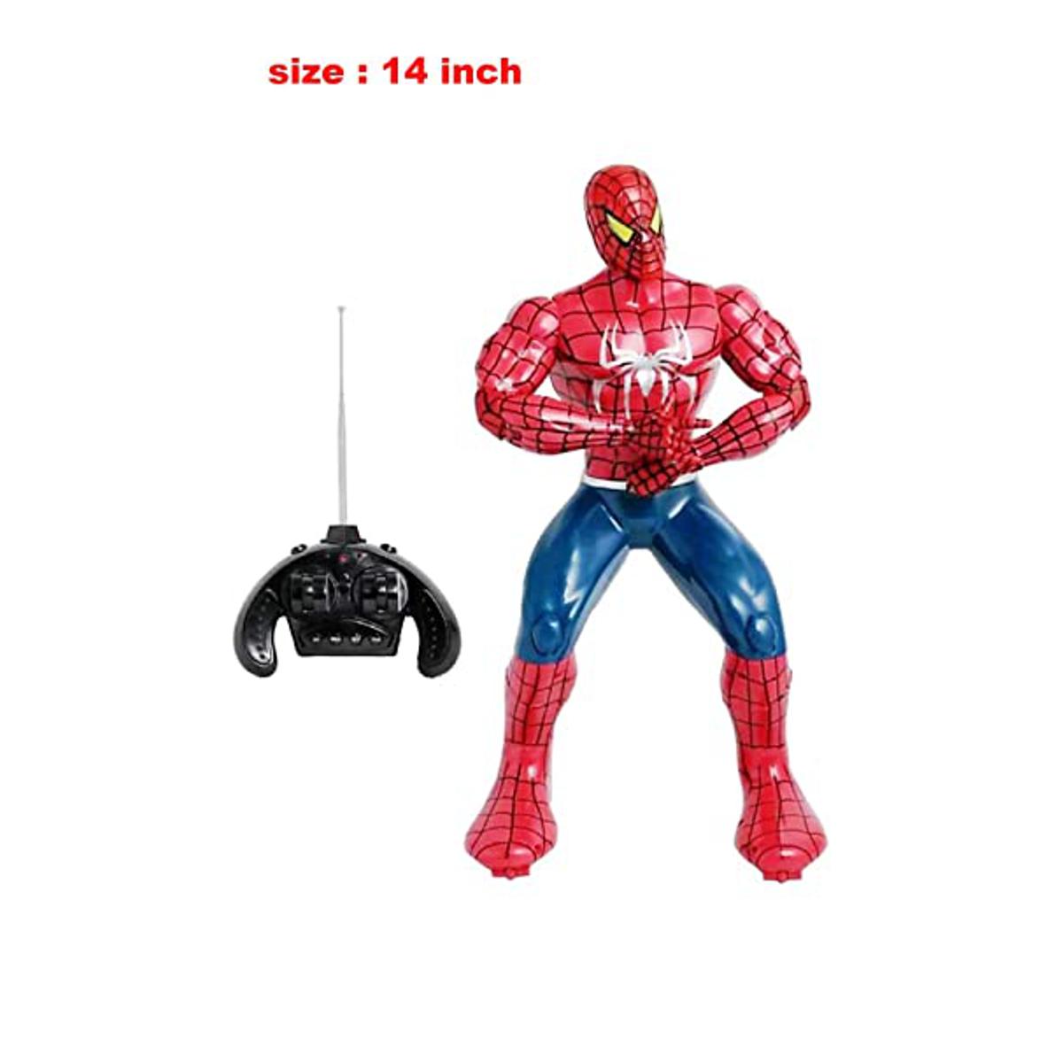 Picture of Spiderman Remote Control Robot 14 Inch (Red), Performance Spider Man Multi-Function RC Remote Control Robot Toy