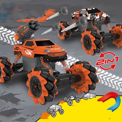 Picture of New 3 in 1 RC Rock Crawler Stunt Truck Toys with Bubble Shooting Water Gun Function