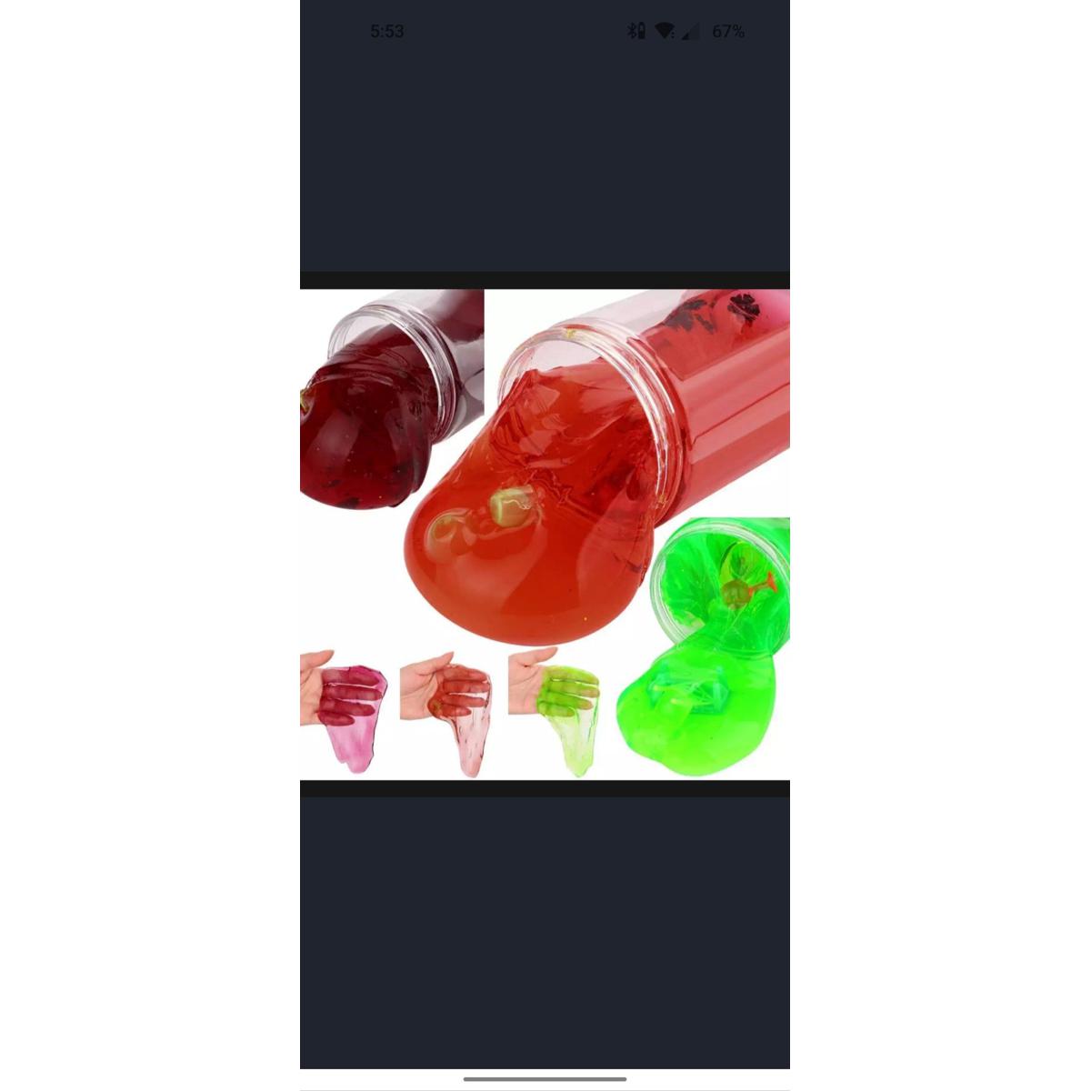 Picture of 500ML Canned Crysta Jelly Toy Soft Slime Scented Stress Relief Fun Sludge Toys