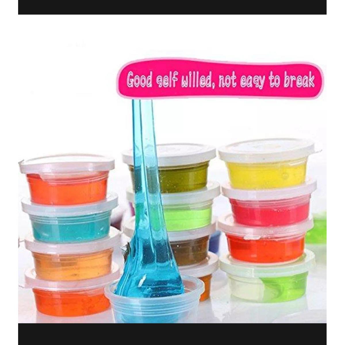 Picture of 12 Pieces Crystal Clay Slime - Multi Color