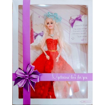 Picture of Long Hair Style Joint Movable Barbie Doll