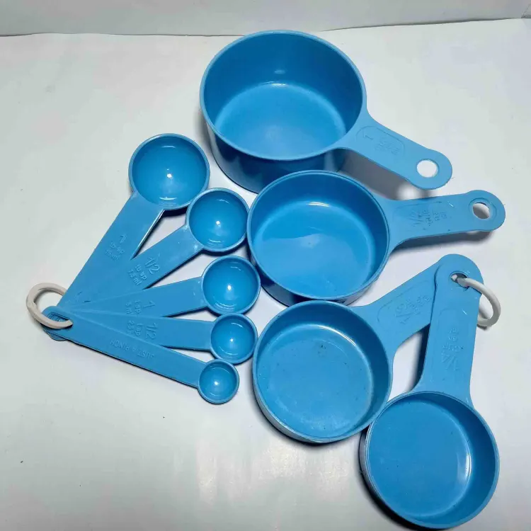 Picture of Measuring Cups and Measuring Spoons  Safety Material Measuring Set with Spout, BPA Free and Dishwasher Safe (Set of 9)