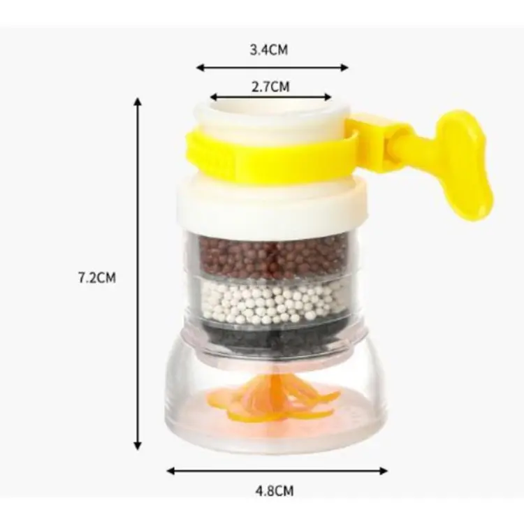 Picture of Multicolor Carbon Water Faucet, Clean Purifier Filter Cartridge Water Tap, Upgrade Universal Interface Faucet Filter- 6 Layer Filtration