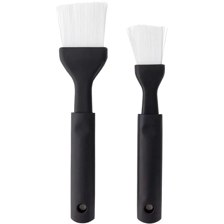 Picture of Plastic Basting Brush Black Food Grade Pastry Brush Set Heat Resistant Sauce Kitchen Brush for Baking and Cooking Pack of 2 - Kitchen Accessories